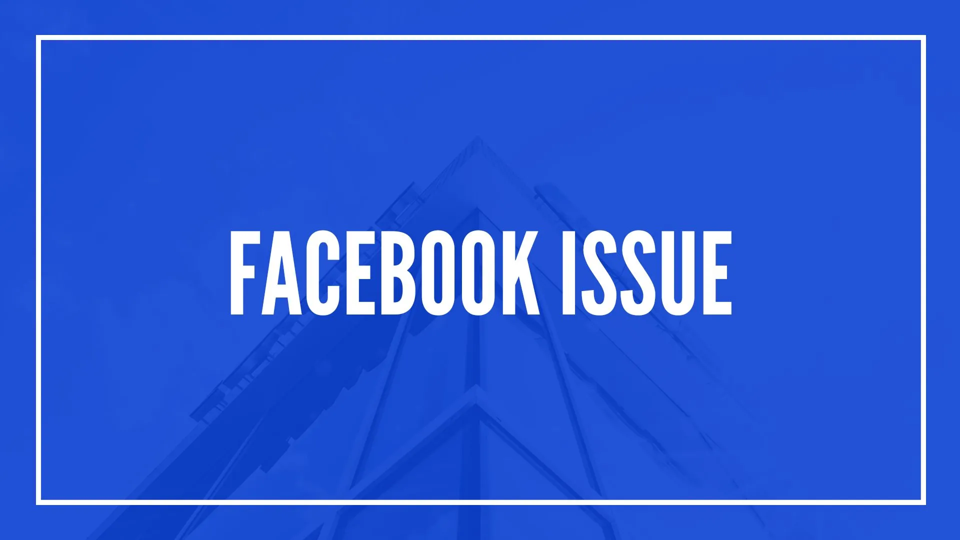 Facebook issue